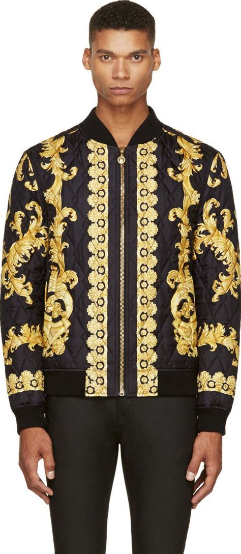 versace male jacket|versace bomber jackets for men.